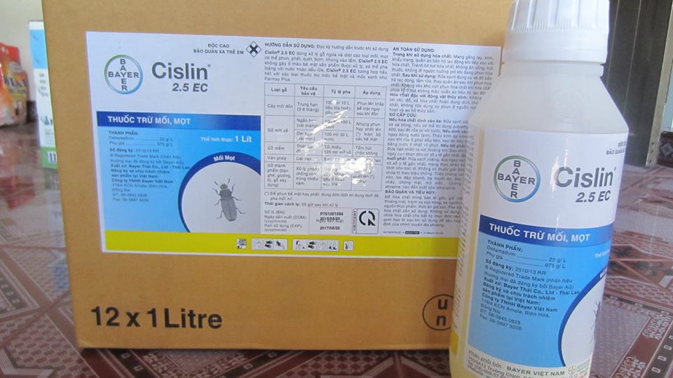 Bán thuốc trừ mối mọt Cislin 2.5 EC - Bayer - Đức