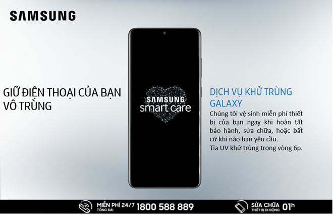 Dịch vụ Galaxy Sanitizing được Samsung triển khai miễn phí, bao gồm Việt Nam